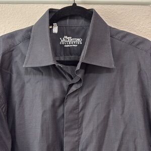 Sergio velentino  made in Italy long sleeve button down shirt men’s size XL cuff